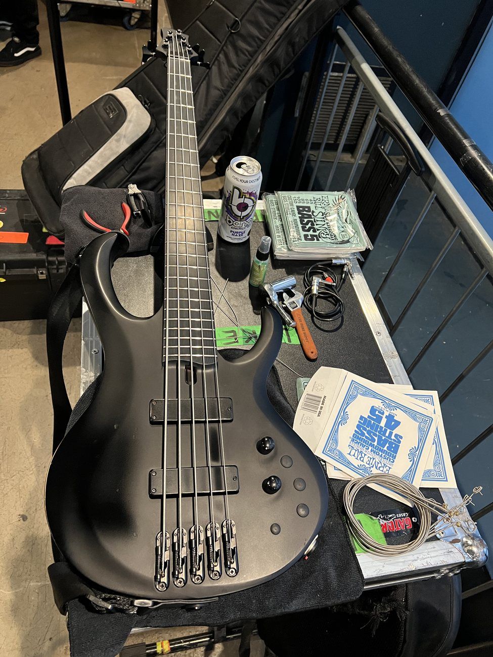 Black Ibanez BTB five-string bass