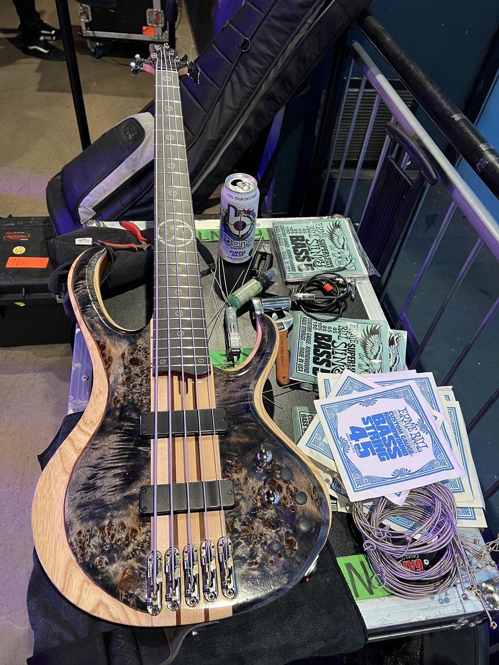 Ibanez BTB 845 DTL five-string with an ebony Neck Illusions fretboard