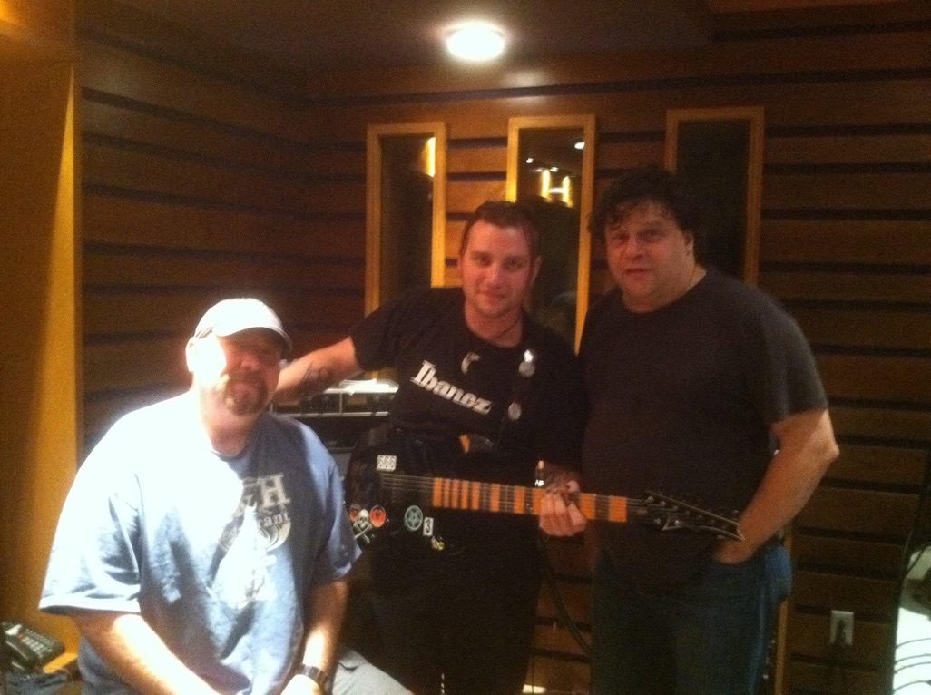 In the studio with producers Steve Boyer and Jason Corsaro